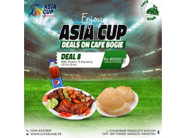 Cafe Bogie Asia Cup Deal 8 For Rs.4000/-